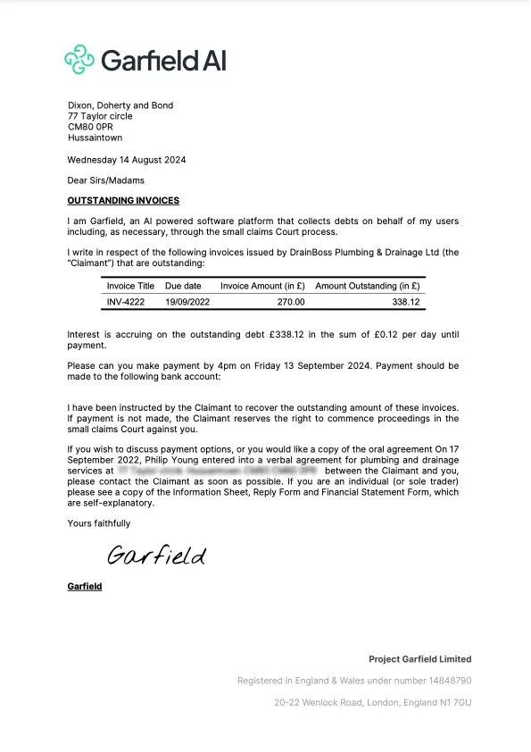 Letter Before Action