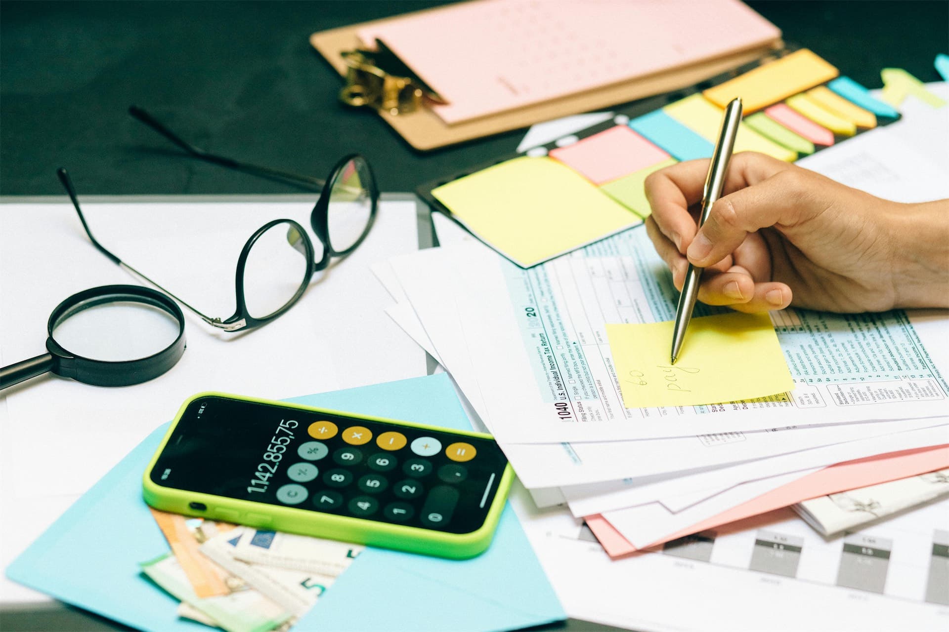Money and documents
